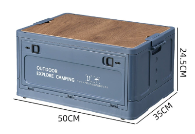 50L Camping Oraganizer z drewnianymi ustami